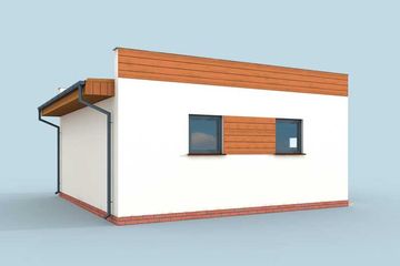  Projekt garażu G309 garaż dwustanowiskowy (SLN1591) - projekt garażu parterowego - Zdjęcie 2