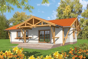  Projekt domu Eunice (WRC1396) - projekt domu parterowego - Zdjęcie 2