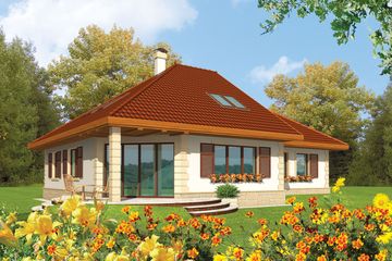  Projekt domu Fifi G1 (WRC1405) - projekt domu parterowego z poddaszem - Zdjęcie 2
