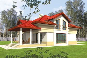  Projekt domu Stefania (WRC1214) - projekt domu parterowego z poddaszem - Zdjęcie 2