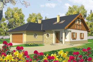  Projekt domu Miriam G2 (WRC1068) - projekt domu parterowego z poddaszem - Zdjęcie 2