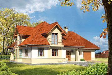  Projekt domu Henry G1 (WRC1845) - projekt domu parterowego z poddaszem - Zdjęcie 2