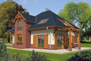  Projekt domu Nastazja G1 (WRC1078) - projekt domu parterowego z poddaszem - Zdjęcie 2