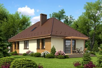  Projekt domu Soraja (KRH1123) - projekt domu parterowego - Zdjęcie 2