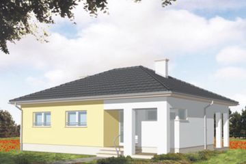  Projekt domu Tess (KSA1261) - projekt domu parterowego - Zdjęcie 2