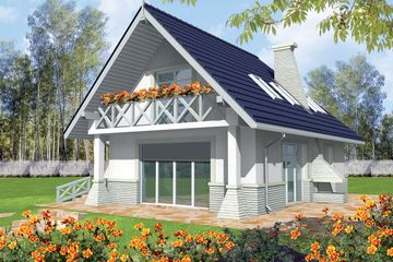  Projekt domu Zoja (WRC1223) - projekt domu parterowego z poddaszem - Zdjęcie 2