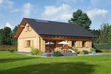  Projekt domu Polańczyk dw (KRP1362) - projekt domu parterowego - Zdjęcie 2