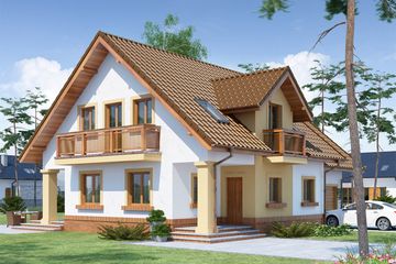  Projekt domu Koleta 2 (WRW1170) - projekt domu parterowego z poddaszem - Zdjęcie 2