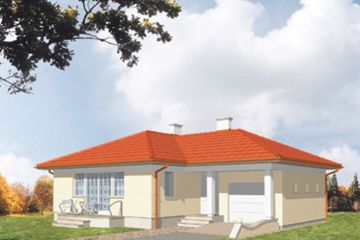  Projekt domu Sonata (KSA1237) - projekt domu parterowego - Zdjęcie 2