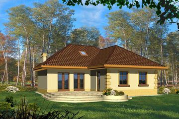  Projekt domu Pegaz (WRH1010) - projekt domu parterowego - Zdjęcie 2