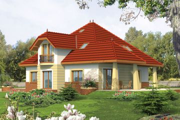  Projekt domu Anabell G2 (WRC1437) - projekt domu parterowego z poddaszem - Zdjęcie 2