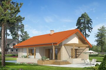  Projekt domu Atut MC (BSA1895) - projekt domu parterowego - Zdjęcie 2