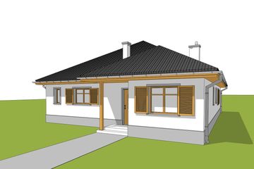  Projekt domu Wiktoria (WRC1250) - projekt domu parterowego - Zdjęcie 2