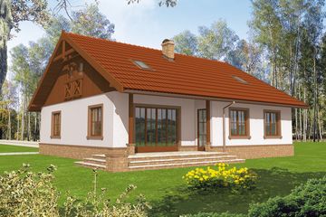  Projekt domu Lote II G2 (WRC1097) - projekt domu parterowego - Zdjęcie 2