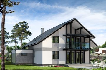  Projekt domu Orion (BSA1587) - projekt domu parterowego z poddaszem - Zdjęcie 2