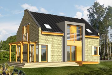  Projekt domu Alter Ego (WRN1051) - projekt domu parterowego z poddaszem - Zdjęcie 2