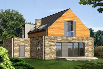  Projekt domu Wena (WRN1056) - projekt domu parterowego z poddaszem - Zdjęcie 2