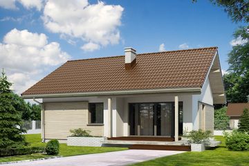  Projekt domu Sepia MC (BSA1882) - projekt domu parterowego - Zdjęcie 2