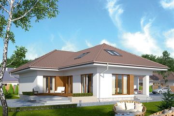  Projekt domu Ambrozja 2 (BSA1884) - projekt domu parterowego z poddaszem - Zdjęcie 2