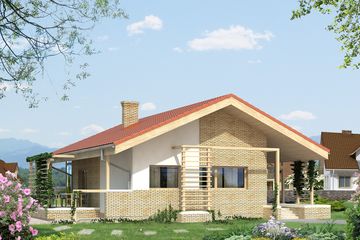  Projekt domu Lara MC (BSA1886) - projekt domu parterowego - Zdjęcie 2