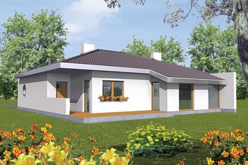  Projekt domu Lolita G1 (WRC1091) - projekt domu parterowego - Zdjęcie 2