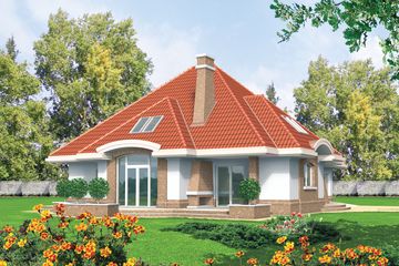  Projekt domu Longina G2 (WRC1092) - projekt domu parterowego z poddaszem - Zdjęcie 2