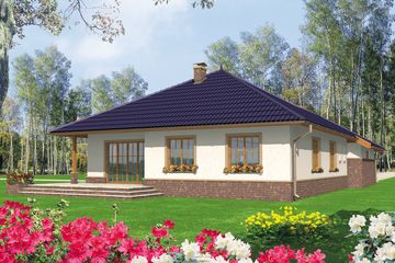  Projekt domu Lote G2 (WRC1096) - projekt domu parterowego - Zdjęcie 2