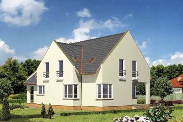  Projekt domu WB-3480 (KRA1222) - projekt domu parterowego z poddaszem - Zdjęcie 2