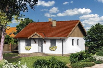  Projekt domu WB-0014 (KRA3558) - projekt domu parterowego - Zdjęcie 2