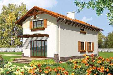  Projekt domu Antalka (WRC1447) - projekt domu z pełnym piętrem - Zdjęcie 2