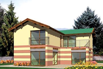  Projekt domu Alicja II G1 (WRC1450) - projekt domu z pełnym piętrem - Zdjęcie 2