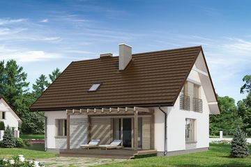  Projekt domu Indygo 4 MC (BSA1906) - projekt domu parterowego z poddaszem - Zdjęcie 2