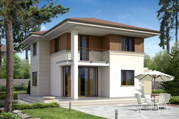  Projekt domu Cyprys 2 MC (BSA1908) - projekt domu z pełnym piętrem - Zdjęcie 2