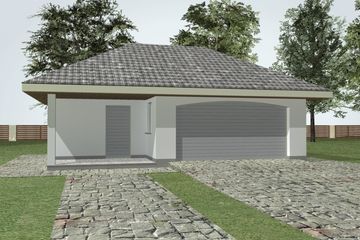  Projekt garażu G 3.2 (WAM1079) - projekt garażu parterowego - Zdjęcie 2