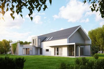  Projekt domu House 19 (WRG1039) - projekt domu parterowego z poddaszem - Zdjęcie 2