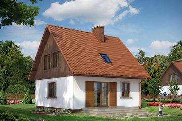  Projekt domu Orzeszek (BSE1018) - projekt domu parterowego z poddaszem - Zdjęcie 2