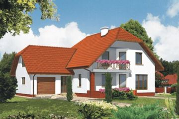  Projekt domu WB-3350 (KRA1000) - projekt domu parterowego z poddaszem - Zdjęcie 2