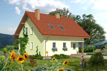  Projekt domu Fritto (KRH1278) - projekt domu parterowego z poddaszem - Zdjęcie 2
