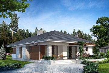  Projekt domu Driada (BSE1004) - projekt domu parterowego - Zdjęcie 2