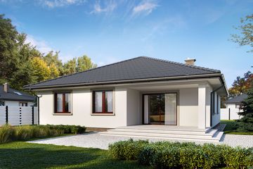  Projekt domu Irysek (BSE1008) - projekt domu parterowego - Zdjęcie 2