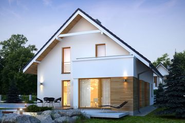  Projekt domu Medea (BSE1012) - projekt domu parterowego z poddaszem - Zdjęcie 2