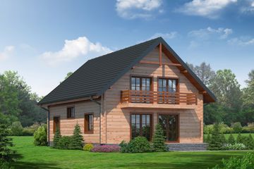  Projekt domu Żarnowiec dws (KRP1371) - projekt domu parterowego z poddaszem - Zdjęcie 2