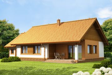  Projekt domu Malibu 2 G1 (WOF1015) - projekt domu parterowego - Zdjęcie 2