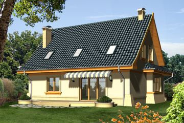  Projekt domu Moment (WRN1073) - projekt domu parterowego z poddaszem - Zdjęcie 2