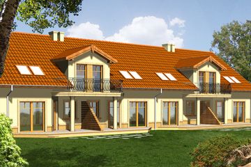  Projekt domu Malta (WRN1079) - projekt domu parterowego z poddaszem - Zdjęcie 2