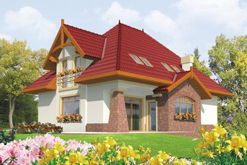  Projekt domu Adela G1 (WRC1455) - projekt domu parterowego z poddaszem - Zdjęcie 2