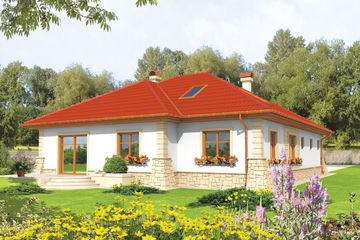  Projekt domu Afra G1 (WRC1457) - projekt domu parterowego z poddaszem - Zdjęcie 2