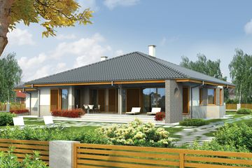  Projekt domu Florenc III G1 (WRC2045) - projekt domu parterowego - Zdjęcie 2