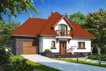  Projekt domu Grande G1 (WRC2052) - projekt domu parterowego z poddaszem - Zdjęcie 2