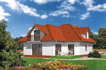  Projekt domu WB-3950 (KRA1227) - projekt domu parterowego z poddaszem - Zdjęcie 2